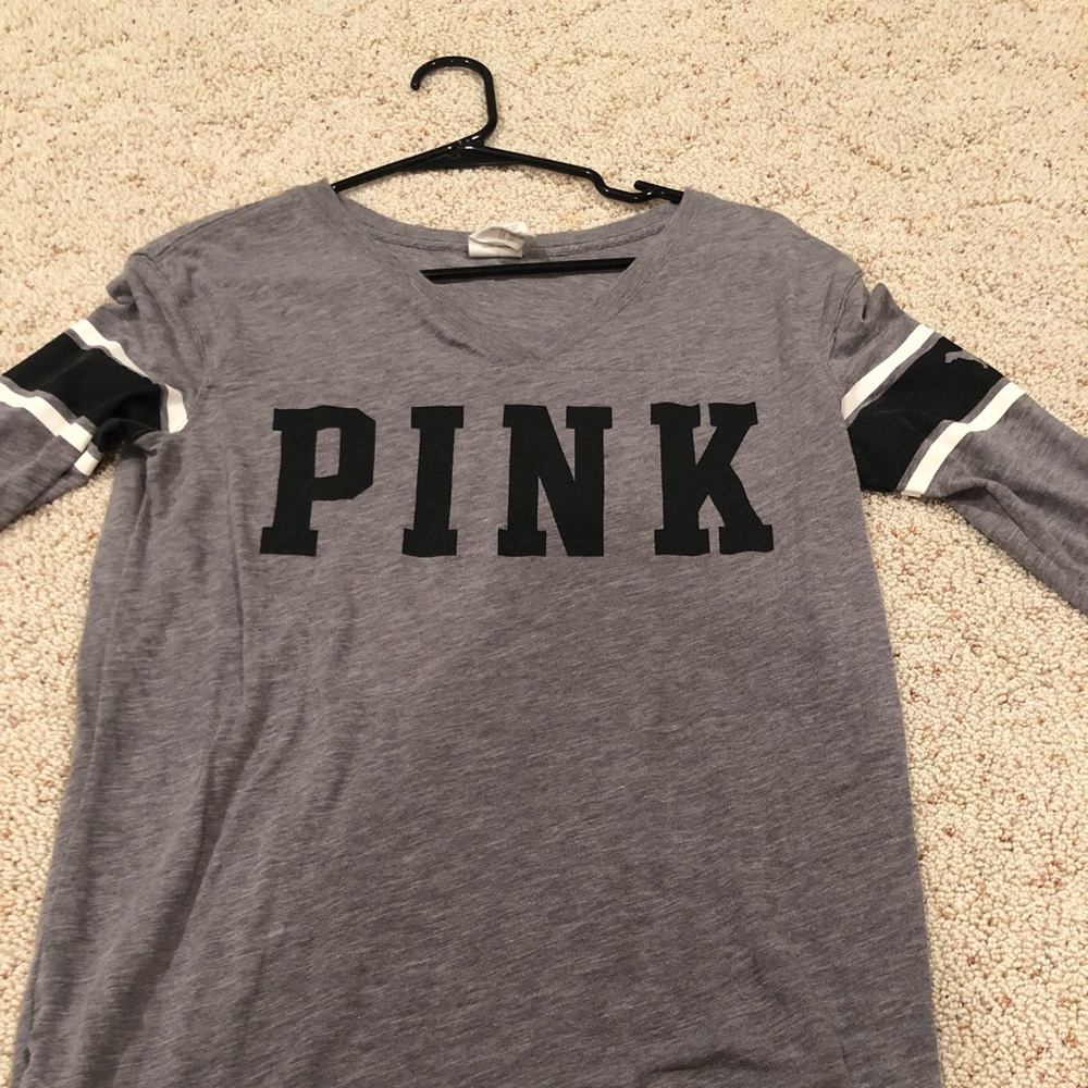 VS PINK grey long sleeve.